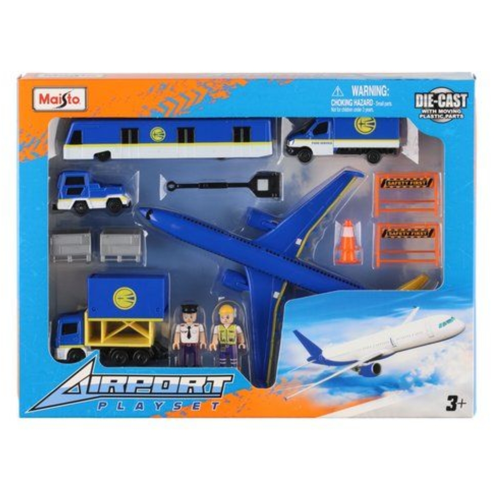 Lentokenttä-leikkisetti Maisto erilaisia