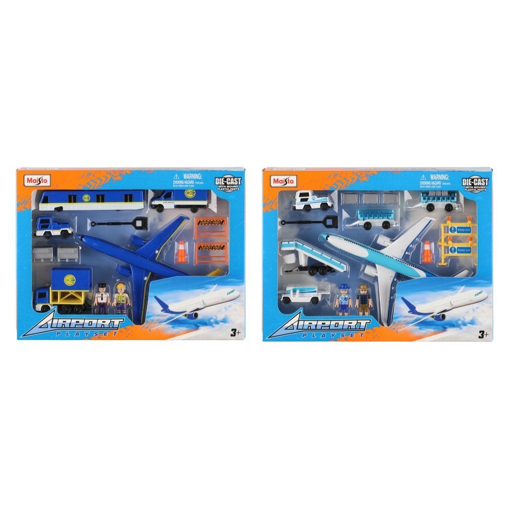 Lentokenttä-leikkisetti Maisto erilaisia