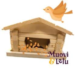 Hirsimökki linnun syöttä lauta