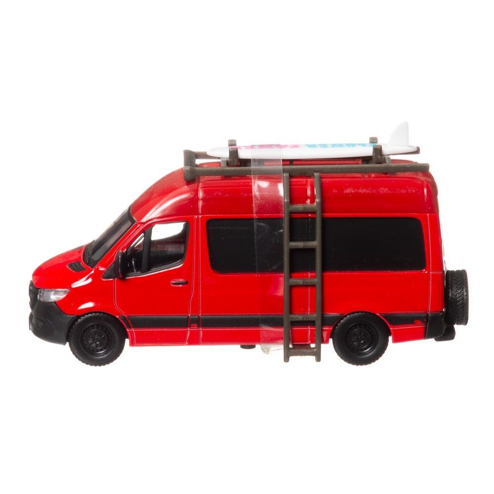 Matkailuauto Mercedes-Benz Sprinter Maisto punainen