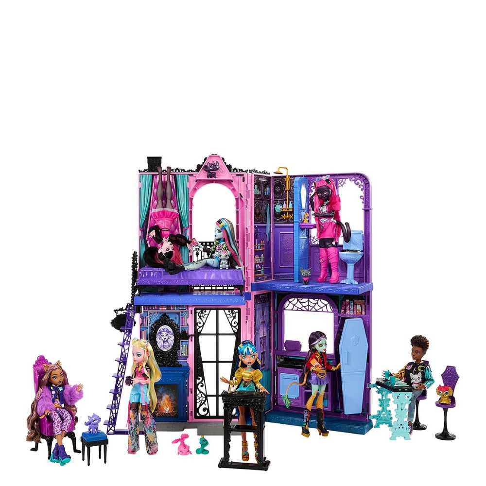 Monster High Boo-tique Hotel - Kummitustaloleikkisetti 13 tarvikkeella