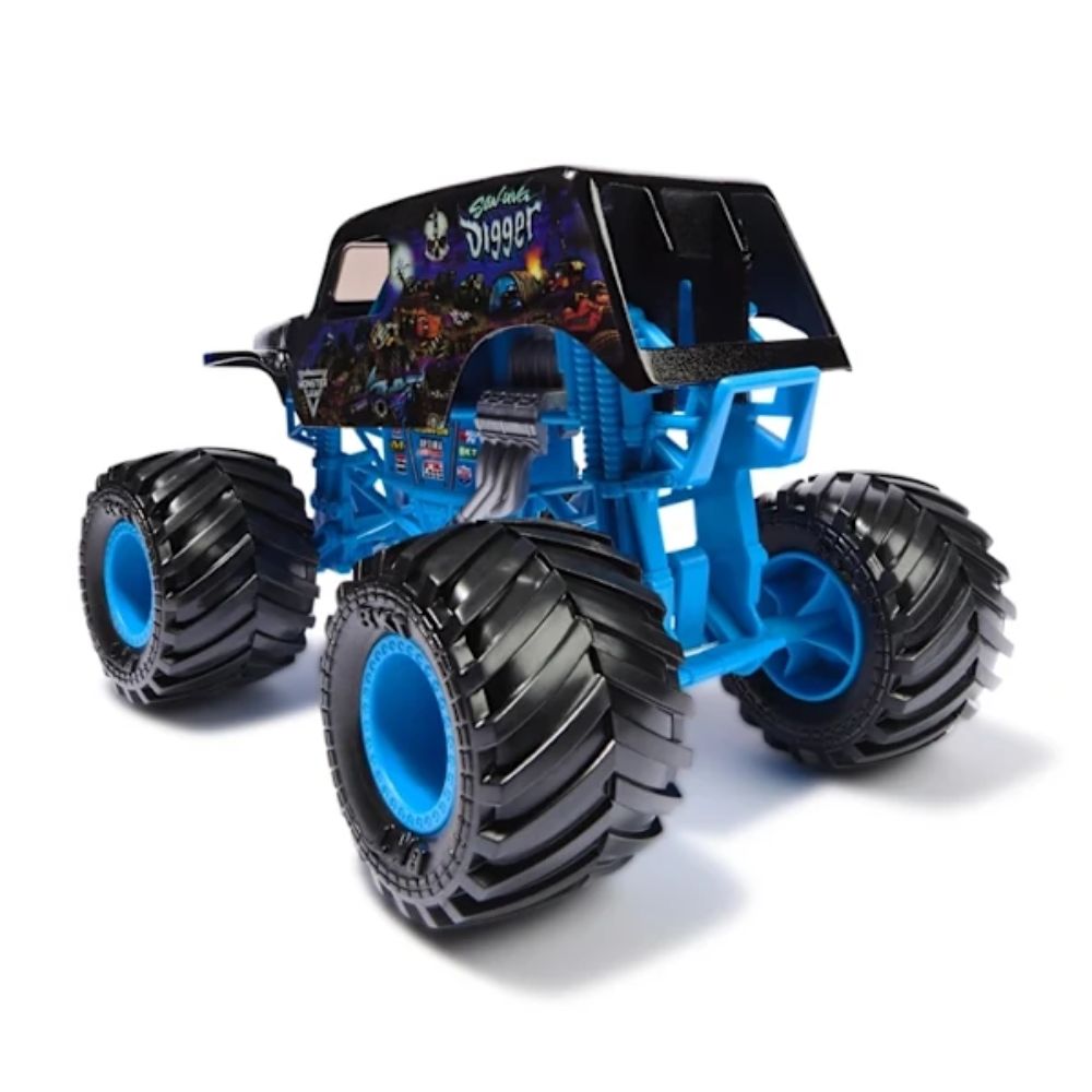 Monster Jam Sun-Uva Digger – Series 24 (1:24 Die-Cast, Blue Rims) - Image 2