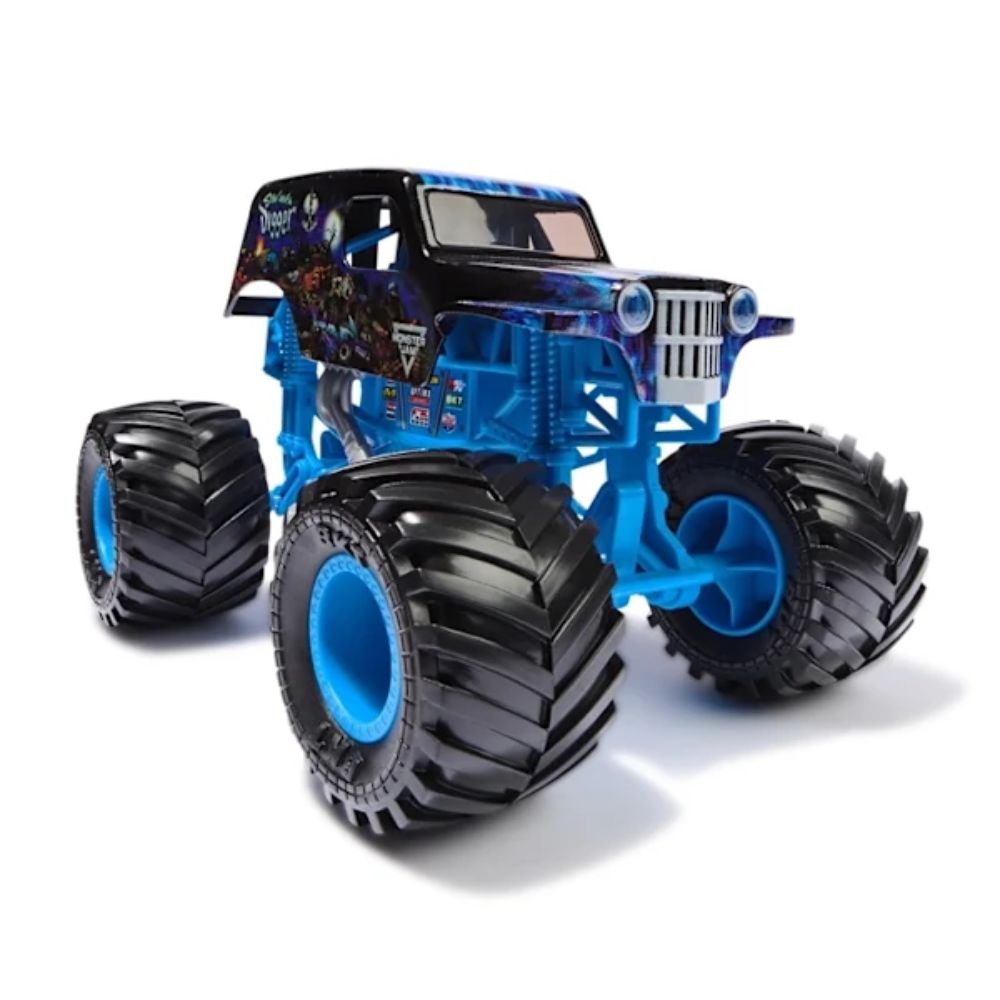 Monster Jam Sun-Uva Digger – Series 24 (1:24 Die-Cast, Blue Rims)