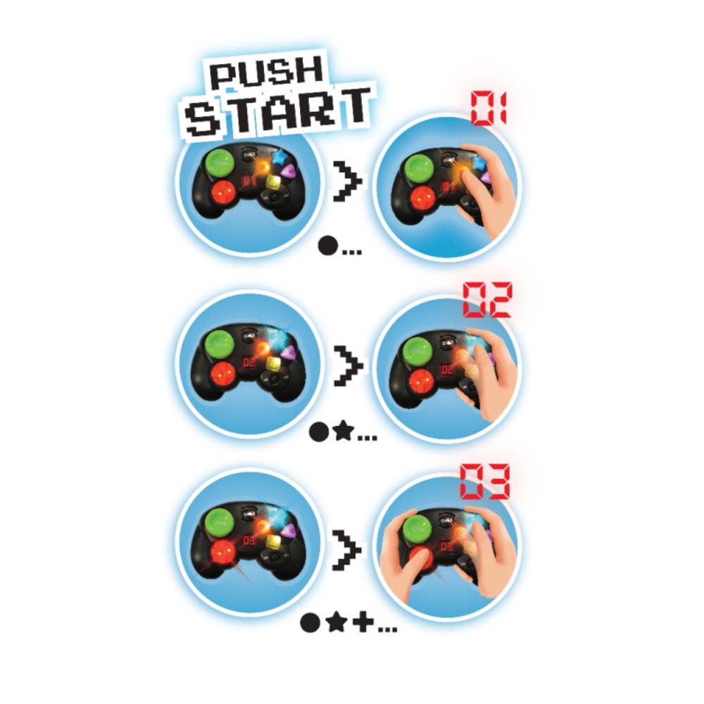 Muistipeli Gamepad Buki valot ja äänet