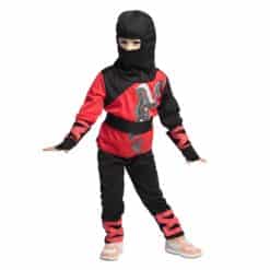 Punamusta Boland-ninja-asu lapsille