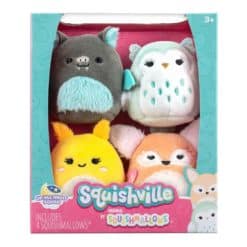 Squishmallows Squishville Up All Night Squad -pehmolelut 4 kpl