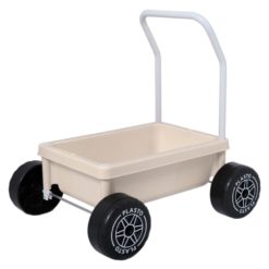 Plasto taaperokärry vaalea beige