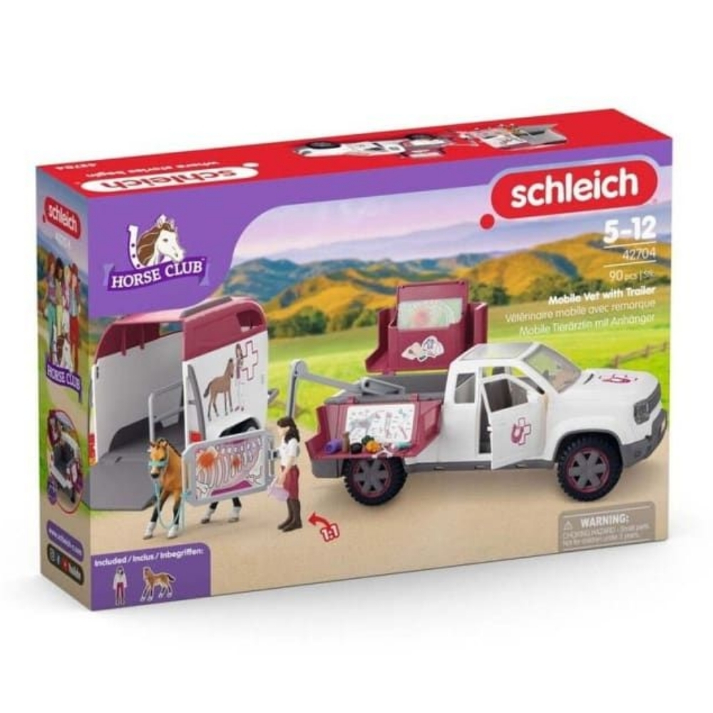 Schleich eläinlääkäriauto ja vaunu 42704