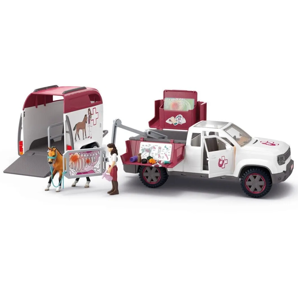 Schleich eläinlääkäriauto ja vaunu 42704 - Image 3