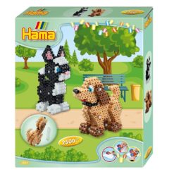 Hama-helmet 2500kpl 3D kissa & koira