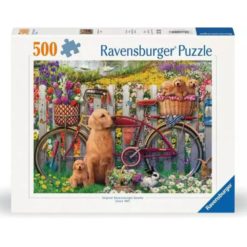 Palapeli 500 palaa koirat puutarhassa Ravensburger