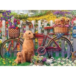 Palapeli 500 palaa koirat puutarhassa Ravensburger