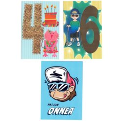 Onnittelukortti eri aiheita