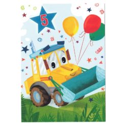 traktoriaiheinen kortti 5 v