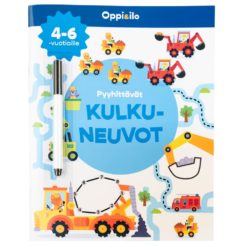Oppi & ilo Pyyhittävät Kulkuneuvot – hauskaa puuhaa 4–6-vuotiaille!