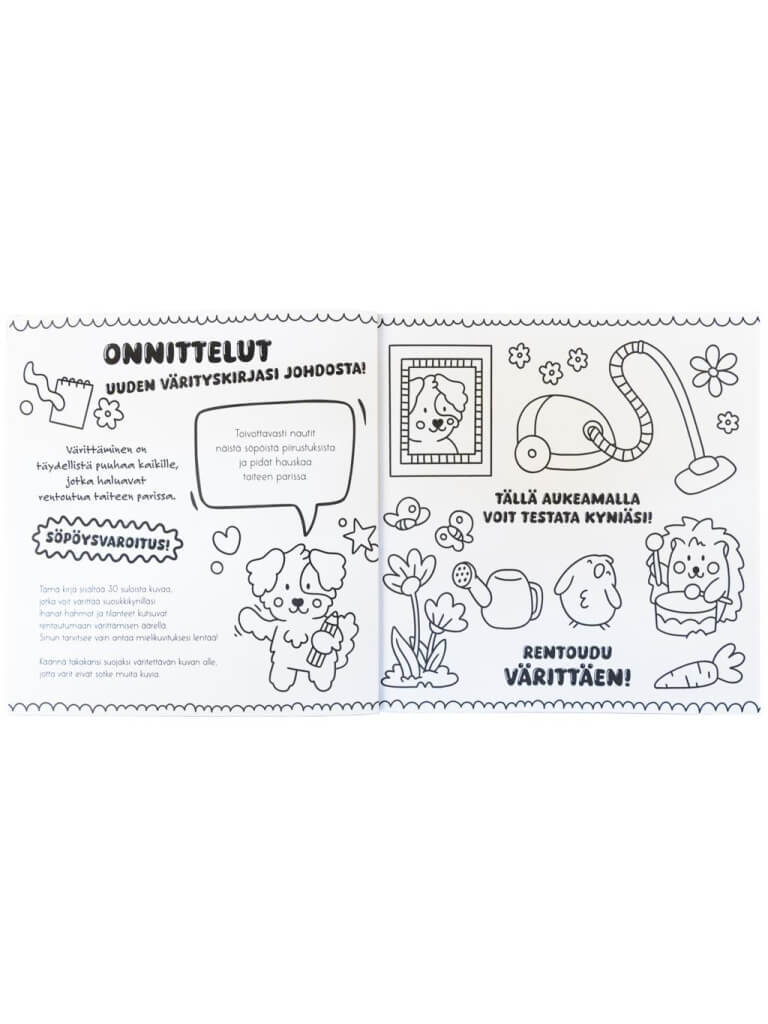 Oppi ja ilo söpöliinit värityskirja - Image 2