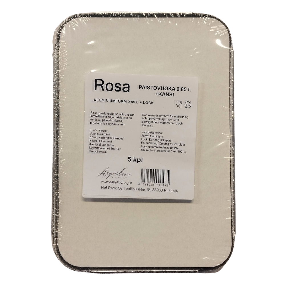 Paistovuoka Rosa 0,85 l 5 kpl + kannet
