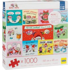Palapeli 1000 palaa Tatu ja Patu joulun toivotus