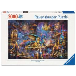 Palapeli 3000 palaa Lohikäärmeen kirjasto Ravensburger