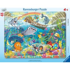Palapeli 48 palaa kehys meren eläimet Ravensburger