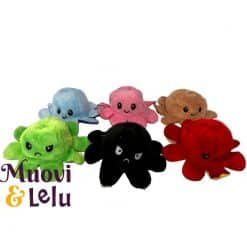 Kääntöpehmolelu tunne mustekala 10 cm erivärisiä