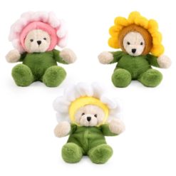 Pehmo koirat kukka hupulla