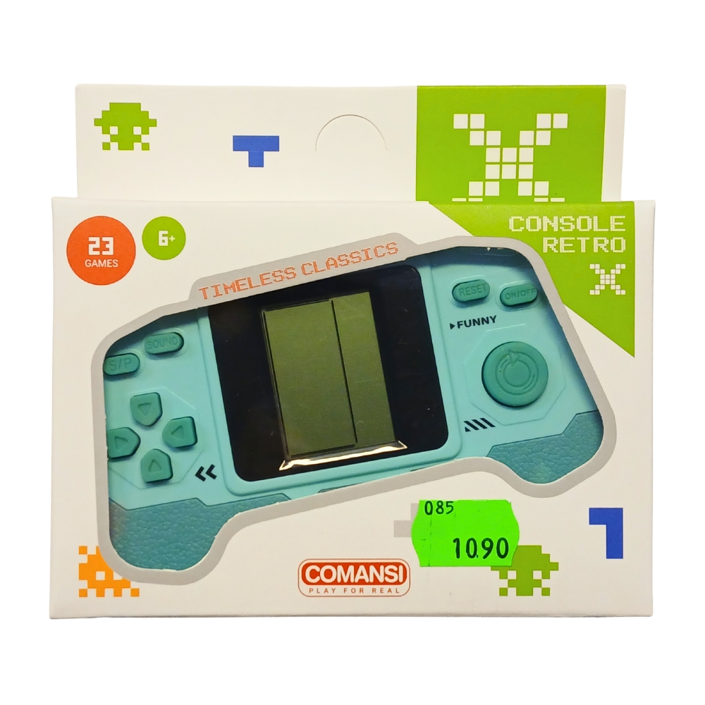 Pelikonsoli Retro X Comansi erilaisia