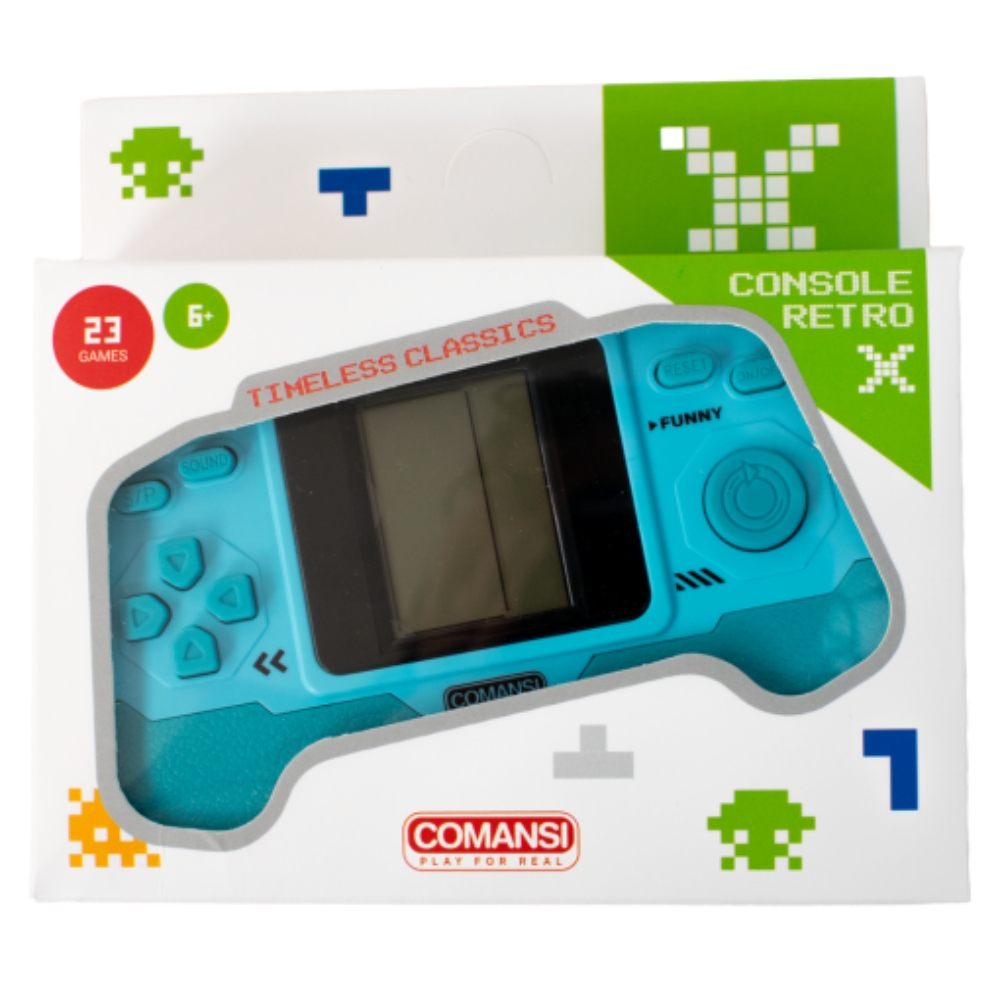 Pelikonsoli Retro X Comansi erilaisia