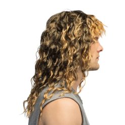 Peruukki Keith ruskea kihara Boland