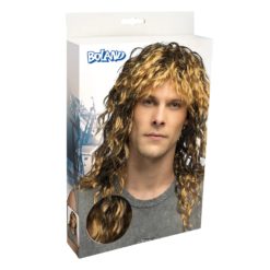 Peruukki Keith ruskea kihara Boland