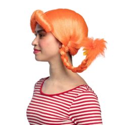Peruukki oranssi leteillä Boland