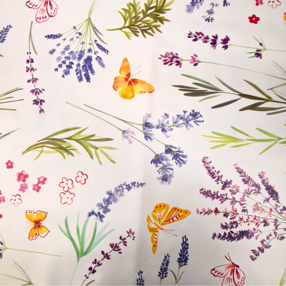 Pyöreä vahakangas 140 cm kesäkukka