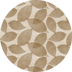 Pyöreä vahakangas 140 cm ruskeat lehdet