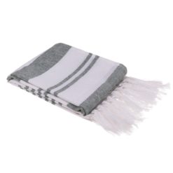 Pyyhe Fouta Hamam 80x170cm valko-vihreä