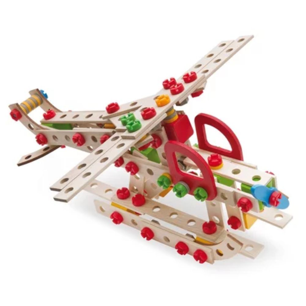 Rakennussarja 5in1 puinen 225 osaa Helikopteri Eichhorn - Image 4