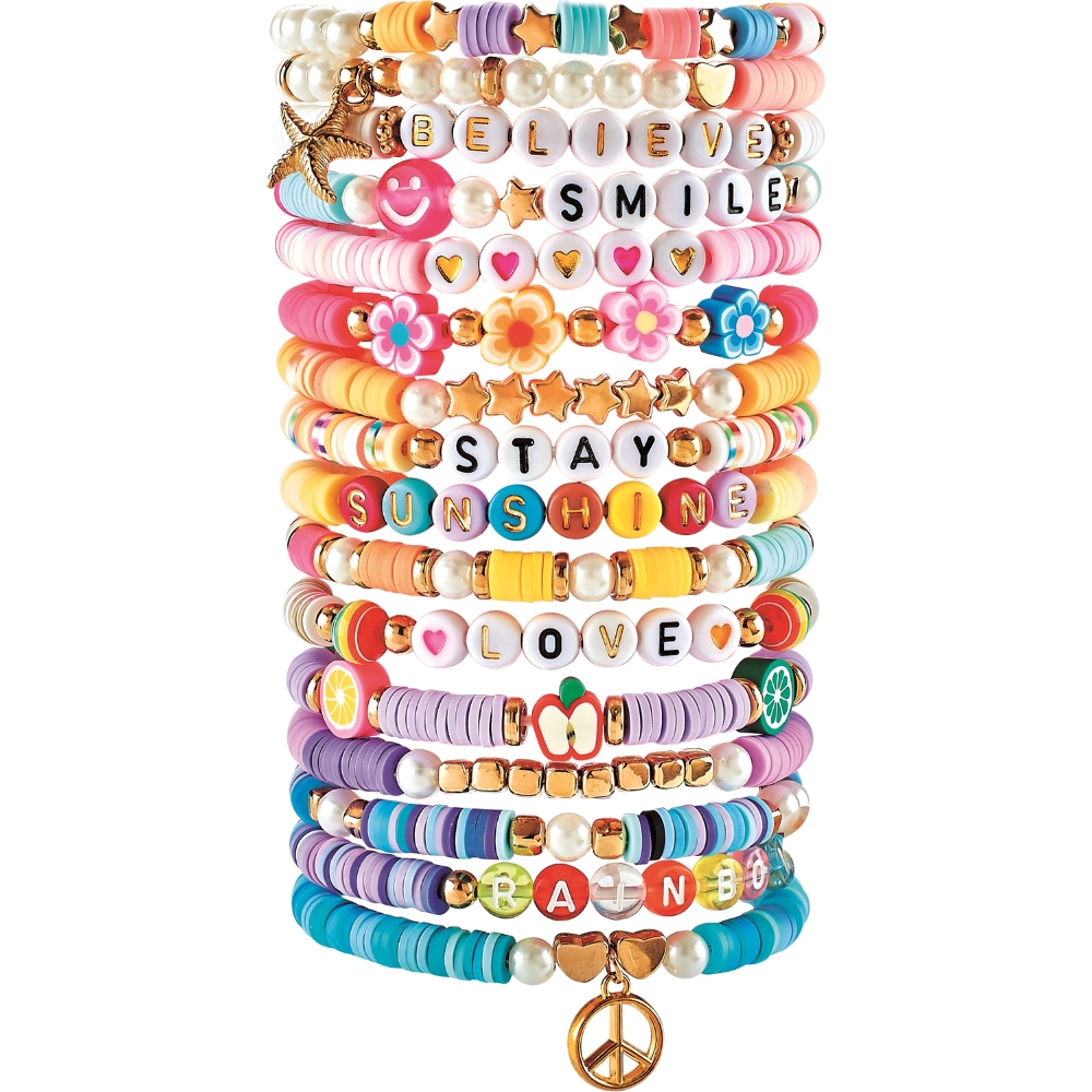 värikkäitä rannekoruja