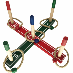 Renkaanheittopeli puinen