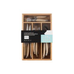 Ruokailuvälineet bambulaatikossa 16 kpl