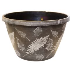 Ruukku saniainen 28x17,8 cm mustavalkoinen