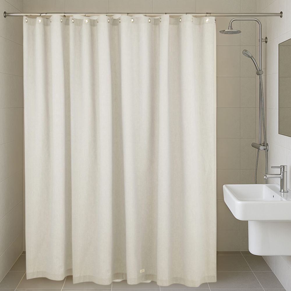 Suihkuverho Frida 180x200 ja 220 cm Chambrey sand (1)