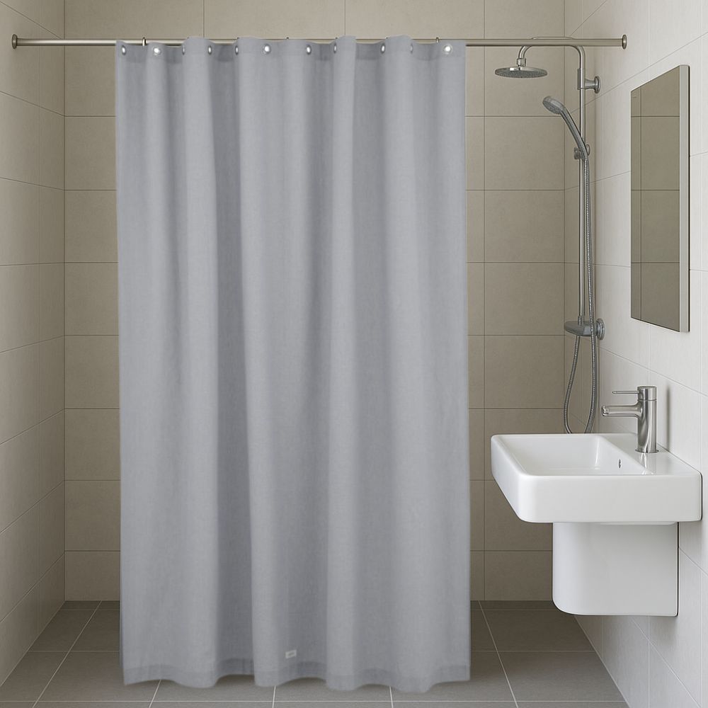 uihkuverho Frida 180x200 ja 220 cm Chambrey tumman harmaa