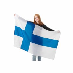 Alternative view of Suomenlippu kannatuslippu 92 x 155 cm