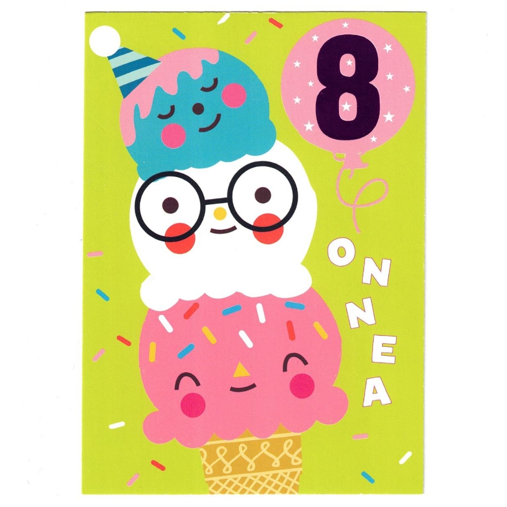 jäätelökortti, 8 v