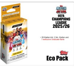Topps Match Attax Champions League jalkopallokorttia 2025/26 Eco Pack