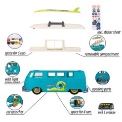 Alternative view of VW T1 Carry Case + 1 Car – Volkswagen Transporter -säilytysauto valoilla Majorette