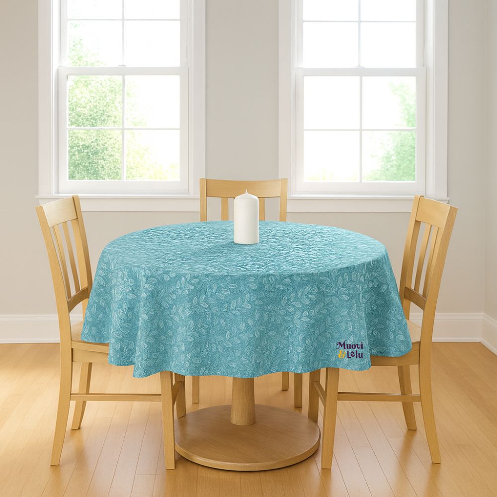 Pyöreä Vahakangas 140 cm Pitsilehti