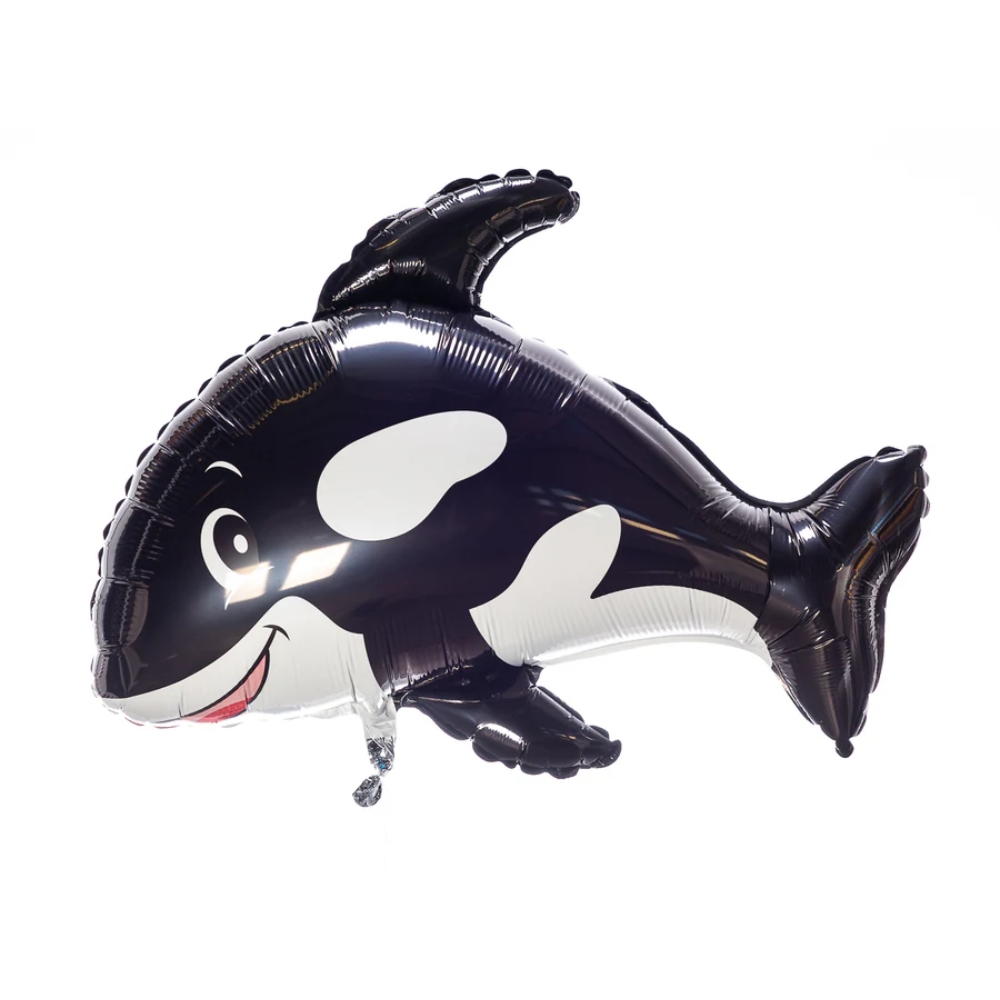 Folioilmapallo Valas musta ja sininen keskikoko