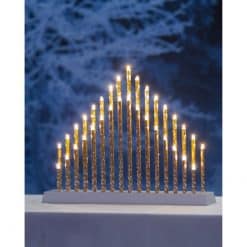 Pihla kynttelikkö hopea 33 lediä